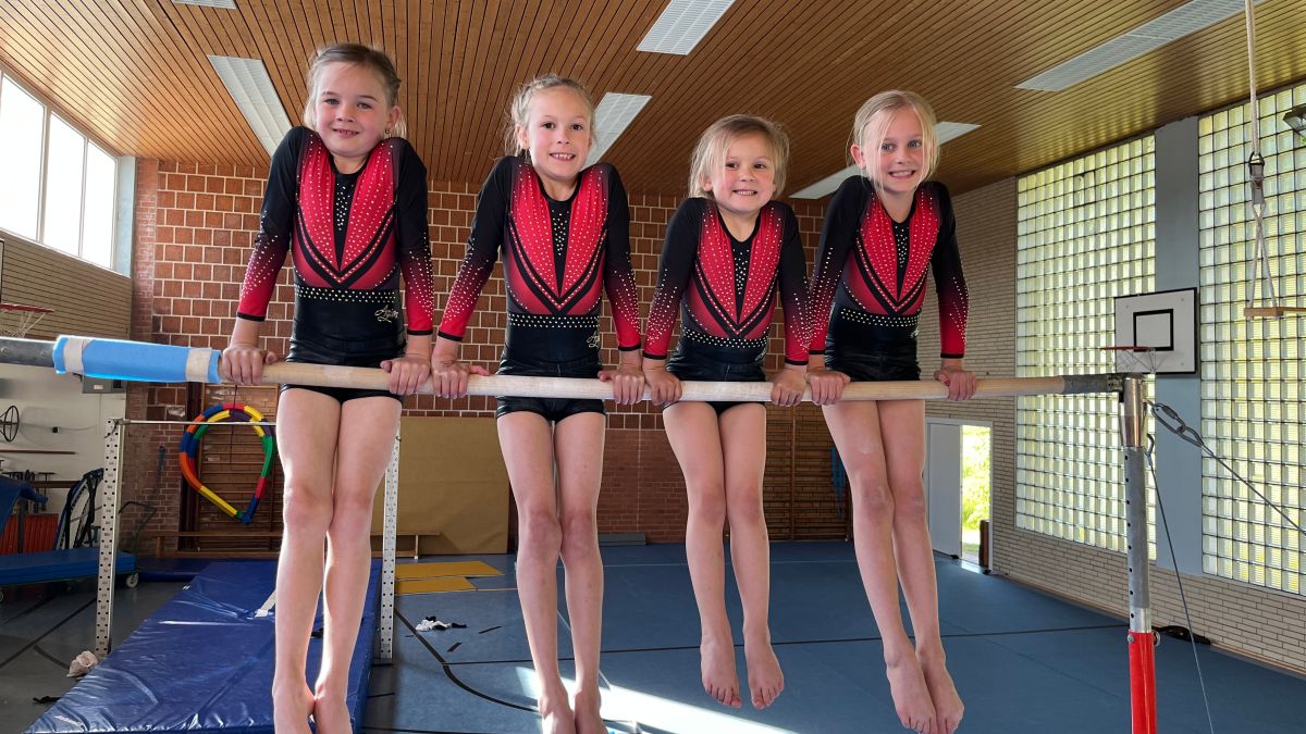 Lina Kohlenberg, Hanna Förster, Milena Grunow und Elea Müller (v.l.) vertreten den TSV Dielmissen am 18. Mai in Burgdorf.