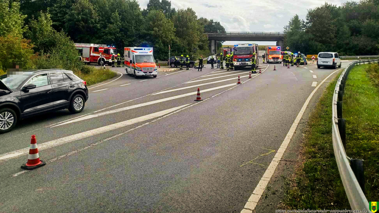 Zweiter Unfall binnen zwei Wochen: Feuerwehr rückt erneut zur „Bessinger Spinne“ aus