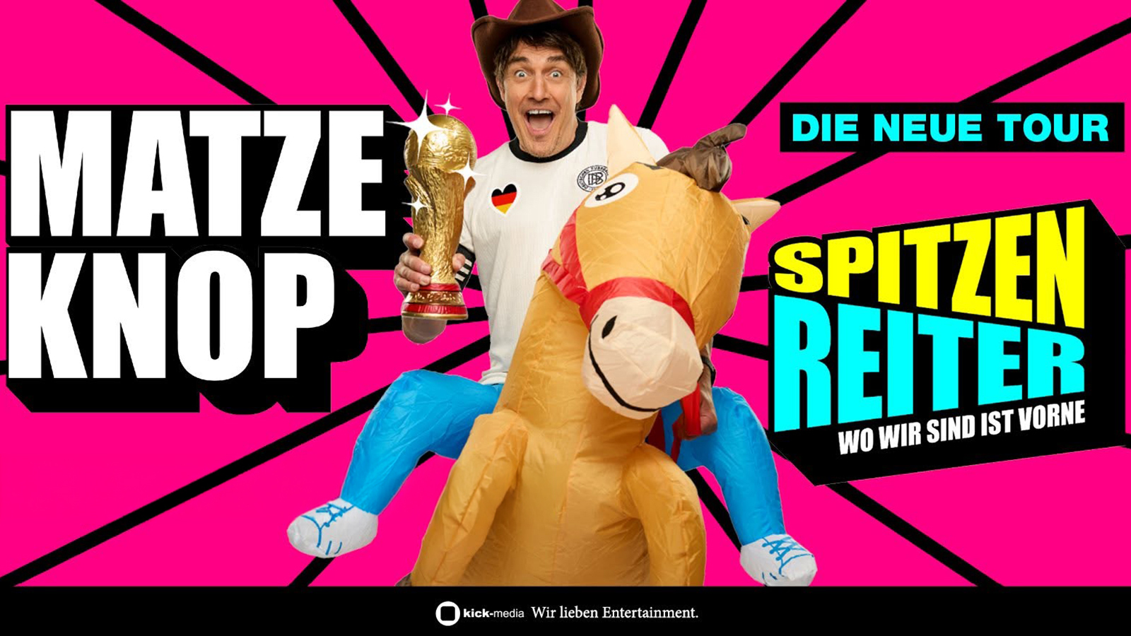 Matze Knop kommt mit seinem neuen Programm „SPITZENREITER“ in die Stadthalle Holzminden